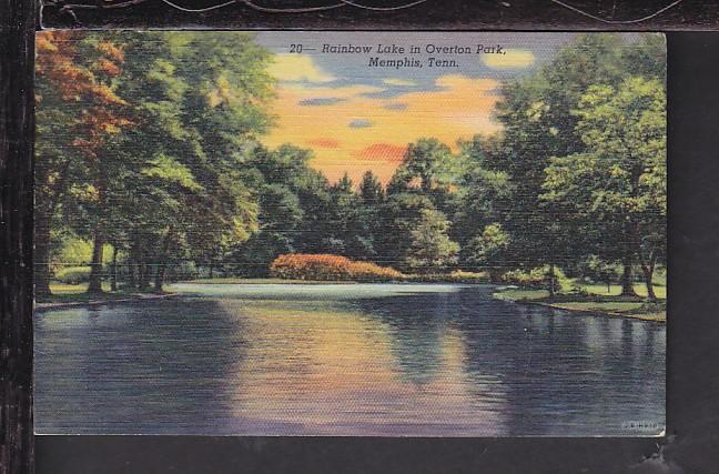 Rainbow Lake,Overton Park,Memphis,TN Postcard 