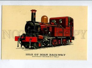 416205 Isle of MAN Railway TRAIN Engine Old postcard