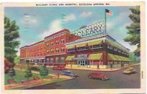 McCleary Clinic and Hospital, Excelsior Springs, Missouri. 1947. Stamp #804.