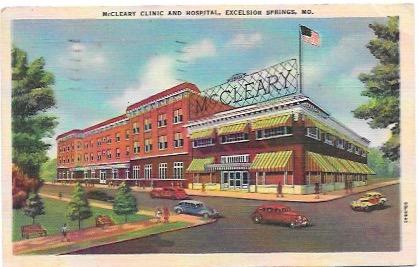 Mccleary Clinic And Hospital Excelsior Springs Missouri 1947 Stamp 804 Hippostcard Mccleary Clinic And Hospital Excelsior Springs Missouri 1947 Stamp 804 Hippostcard