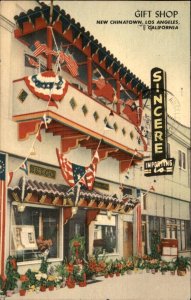 Los Angeles CA Sincere Imports Gift Shop Chinatown c1930-50s Vintage Postcard