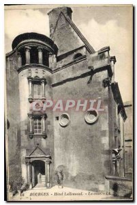 Old Postcard Bourges Hotel Lallemand court