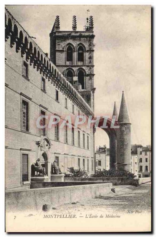 Old Postcard Montpellier School of Medicine