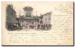 Old Postcard Nancy Porte Saint Nicolas Map 1899