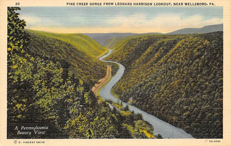 Pine Creek Gorge near Wellsboro - Wellsboro, Pennsylvania PA