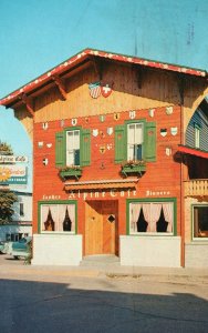 Vintage Postcard 1962 Alpine Cafe Eating Place Restaurant New Glarus Wisconsin