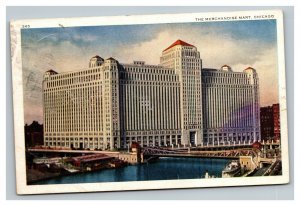 Vintage 1953 Postcard Panoramic View of the Merchandise Mart Chicago Illinois