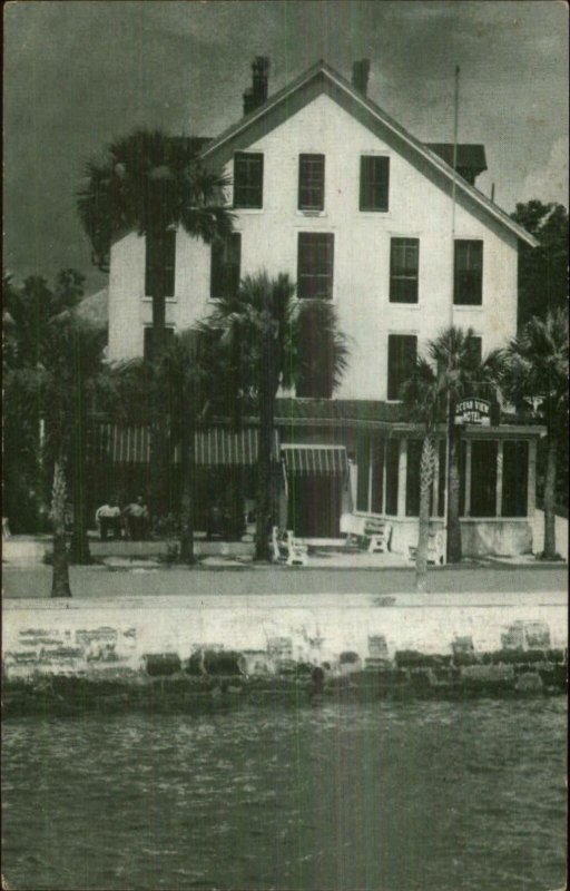 St. Augustine FL Ocean View Hotel on Bay Front Postcard