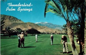 Palm Springs CA Thunderbird Golf & Country Club Golfers Unused Postcard H59