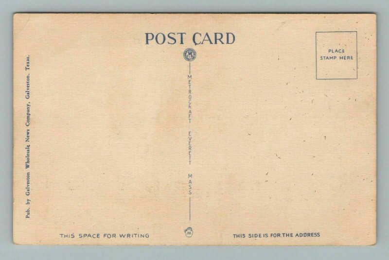 Galveston-Bolivar Ferry, Galveston, Texas Postcard 