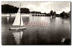 Toulouse - Walk in Yacht on the Garonne before the bridge Tounis Old Postcard