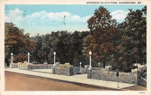 Entrance to City Park Hagerstown, Maryland MD