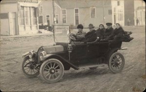 Young Women and Men Furst Early Classic Cars c1910 Real Photo Postcard