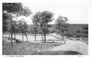 FP Ranch Oklahoma Bridge View Antique Postcard K78085