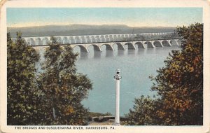 Bridges, Susquehanna River  Harrisburg, Pennsylvania PA