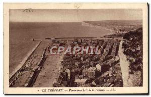 Old Postcard Treport Panorama taken from the Cliff