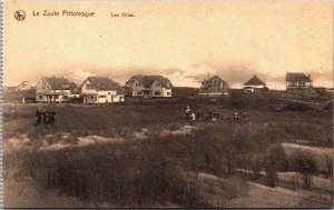 Belgium Le Zoute Pittoresque Les Villas Vintage Postcard C147