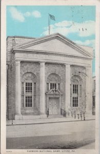 Postcard Farmers National Bank Lititz PA