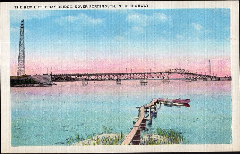 New Hampshire DOVER-PORTSMOUTH Highway The New Little Bay Bridge LINEN