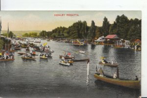 Oxfordshire Postcard - Boating - Henley Regatta - Ref  ZZ5798