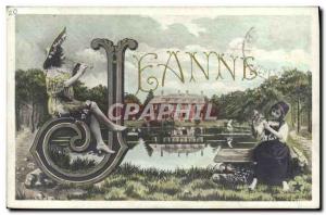 Old Postcard Jeanne Surname