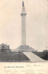 New Orleans Louisiana Lee Monument Vintage Postcard AA99184