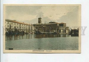 435926 Italy Civitavecchia port ships Dock Vintage postcard