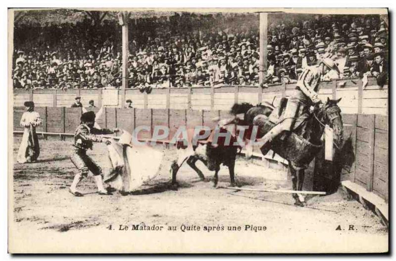 VINTAGE POSTCARD Sport Spain Bullfight Toro Bull the matador