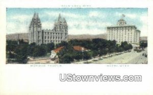 Mormon Temple, Hotel Utah - Salt Lake City  