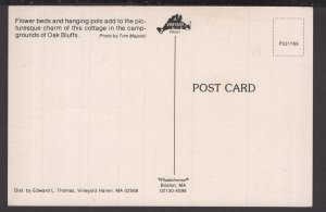 MASS Oak Bluffs Campground Houses Flower beds and Hanging Pots - ~ Chrome