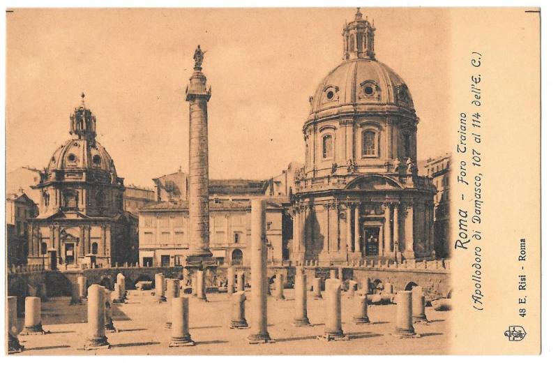 Italy Roma Foro Traiano Trajan Column Basilica Ulpia Postcar