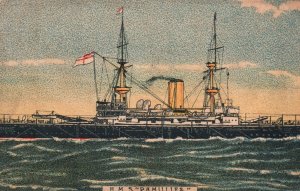 Postcard Royal Navy Battleship HMS Ramillies