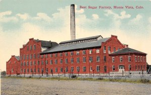 Monte Vista Colorado Beet Sugar Factory, Color Lithograph Vintage Postcard U8358