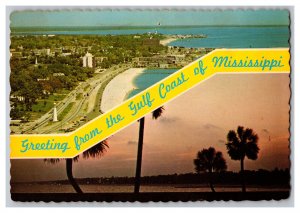 Postcard Greeting Gulf Coast Mississippi Continental View Card
