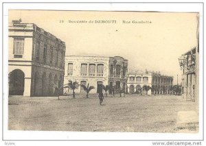 Rue Gambetta, Souvenir de  Djibouti, Africa, 1900-1910s