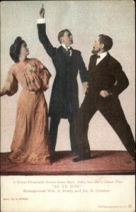 Theatre Acting - Rev. John Snyder's Play AS YE SOW c1905 Postcard