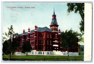 1910 State Normal School Exterior Building Winona Minnesota MN Vintage Postcard