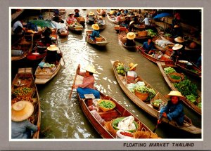 Thailand Rajchabun The Floating Market At Damnemsaduck