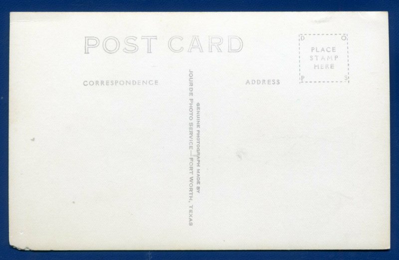 Camp Kent Texas tx Front View 1920s old real photo postcard RPPC