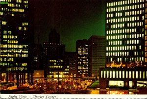 Maryland Baltimore Charles Center Night View