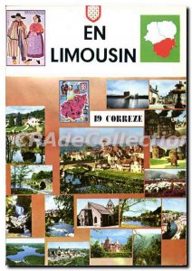 Postcard Modern Limousin Promenade A Travers La Correze