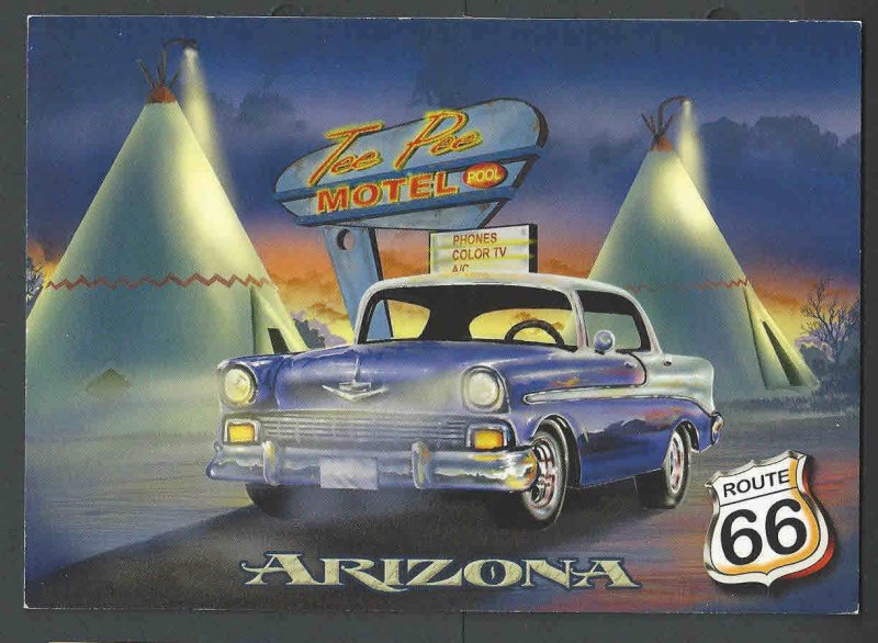 Ca 1985 PPC* ROUTE 66 ARIZONA ADV CARD MINT 6 X 4