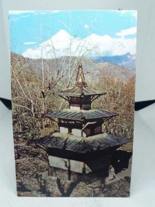 Muktinath Temple and Daulagiri Mt Everest Nepal Vintage Postcard