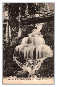 c1908 Postcard CA On The Trail Shasta Springs Shasta Route California