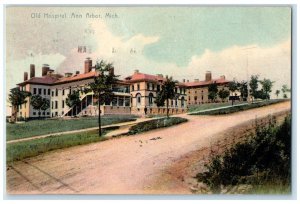 1908 Old Hospital Exterior Building Ann Arbor Michigan Vintage Antique Postcard