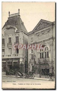 Old Postcard The Theater and Hotel de la Comedie Toul