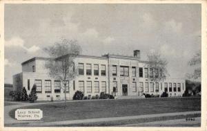 Warren Pennsylvania Lacy School Street View Antique Postcard K59229 