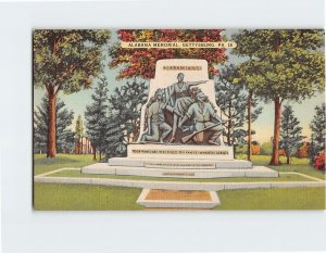 Postcard Alabama Memorial Gettysburg Pennsylvania USA