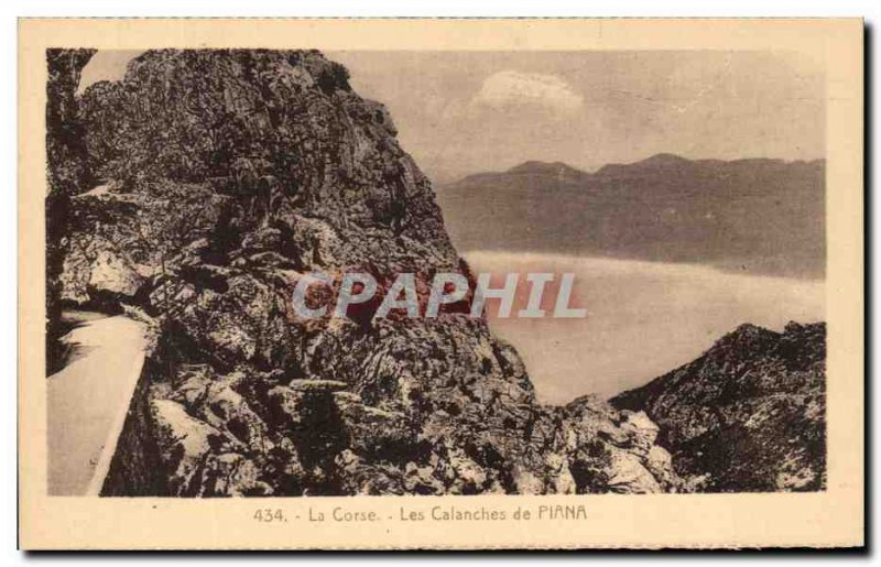 Old Postcard Corsica The Creeks of Piana