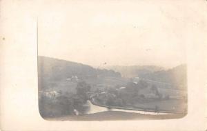 England Valley Scenic View Real Photo Antique Postcard J56677